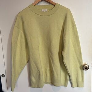 COS Men's Soft Green Crewneck Sweater
